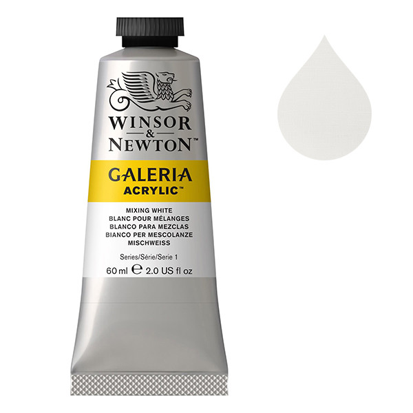 Winsor & Newton Galeria peinture acrylique (60 ml) - 415 blanc mélange 2120415 410023 - 1