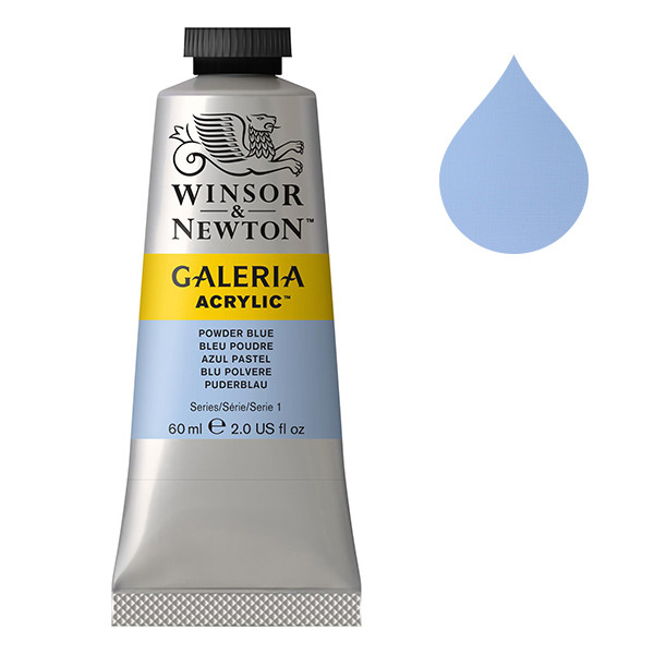 Winsor & Newton Galeria peinture acrylique (60 ml) - 446 bleu poudre 2120446 410041 - 1