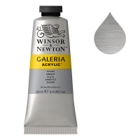 Winsor & Newton Galeria peinture acrylique (60 ml) - 617 argent 2120617 410051