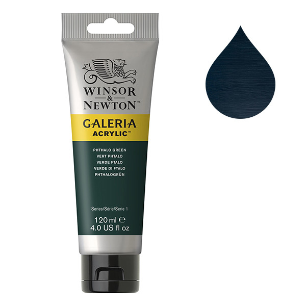 Winsor & Newton Galeria pei,ture acrylique (120 ml) - 522 vert phtalo 2131522 410160 - 1