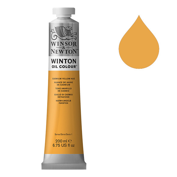 Winsor & Newton Winton peinture à l'huile (200 ml) - 109 nuance de jaune de cadmium 1437109 410311 - 1