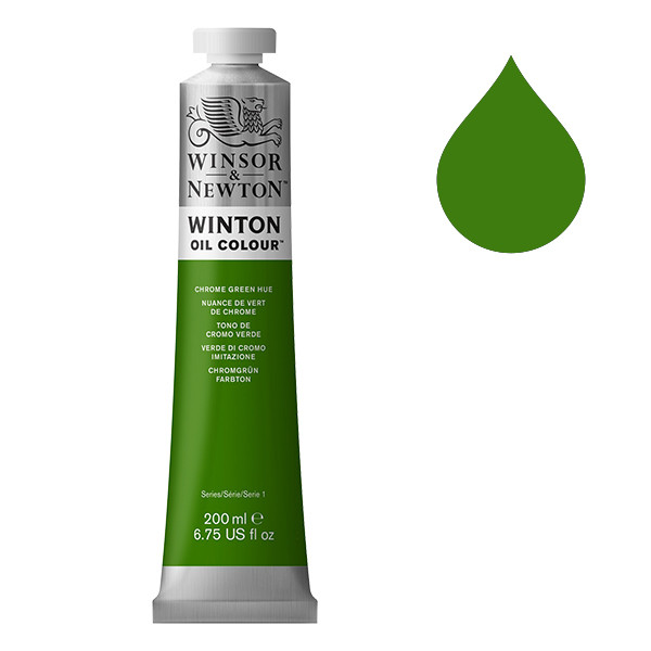 Winsor & Newton Winton peinture à l'huile (200 ml) - 145 nuance de vert de chrome 1437145 410314 - 1