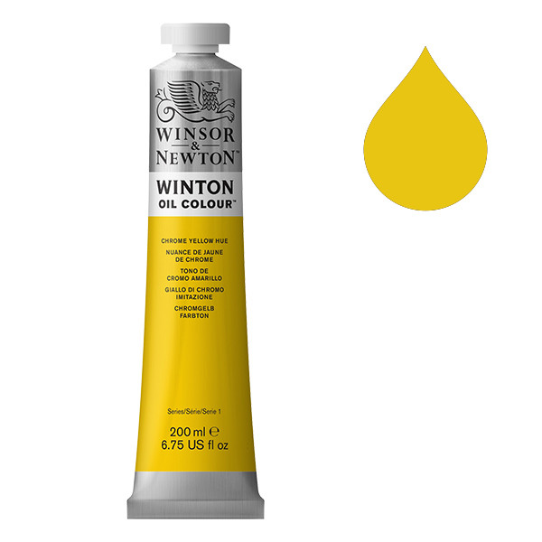 Winsor & Newton Winton peinture à l'huile (200 ml) - 149 nuance de jaune de chrome 1437149 410315 - 1