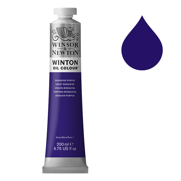 Winsor & Newton Winton peinture à l'huile (200 ml) - 229 violet dioxazine 1437229 410318 - 1