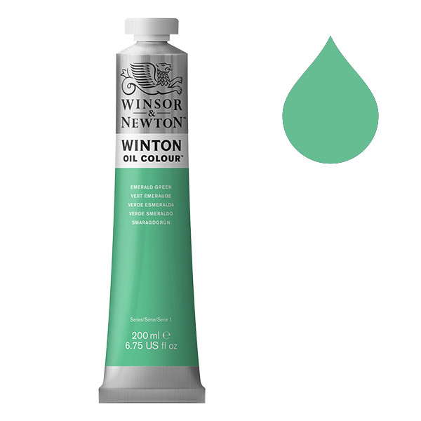 Winsor & Newton Winton peinture à l'huile (200 ml) - 241 vert émeraude 1437241 410319 - 1