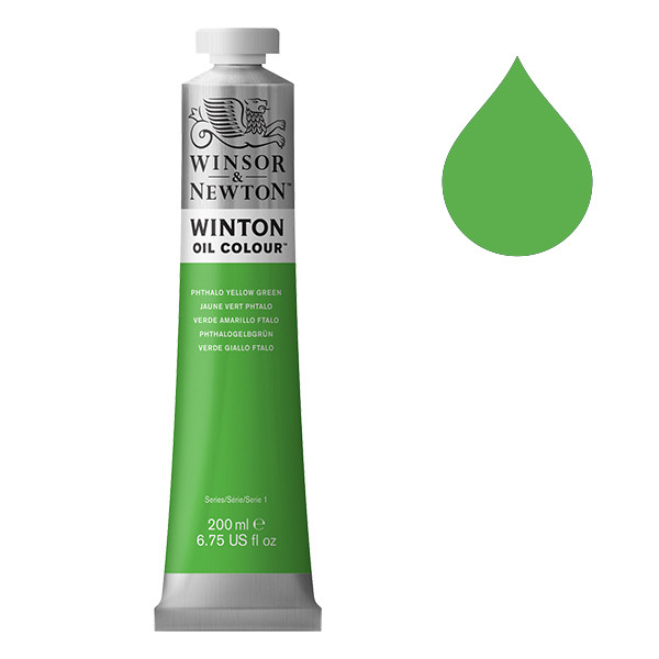 Winsor & Newton Winton peinture à l'huile (200 ml) - 403 jaune vert phtalo 1437403 410355 - 1