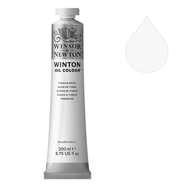 Winsor & Newton Winton peinture à l'huile (200 ml) - 644 blanc de titane 1437644 8840010 410344 - 1