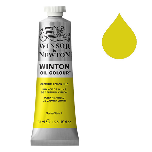 Winsor & Newton Winton peinture à l'huile (37 ml) - 087 nuance de jaune de cadmium citron 1414087 410251 - 1