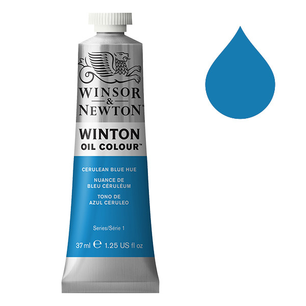 Winsor & Newton Winton peinture à l'huile (37 ml) - 138 nuance de bleu céruléum 410258 - 1