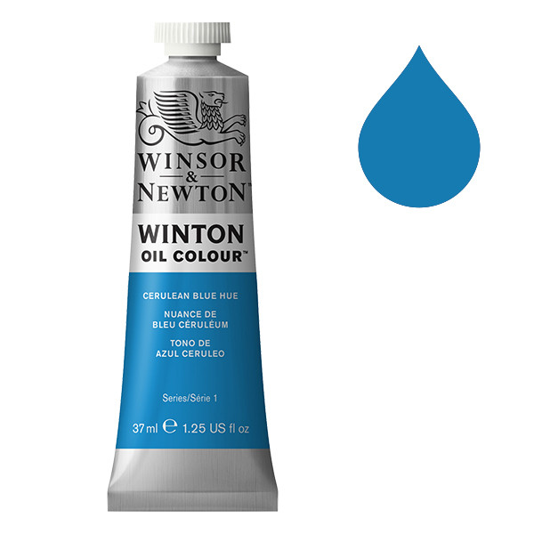 Winsor & Newton Winton peinture à l'huile (37 ml) - 138 nuance de bleu céruléum 1414138 410258 - 1