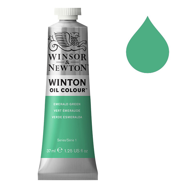 Winsor & Newton Winton peinture à l'huile (37 ml) - 241 vert émeraude 1414241 410264 - 1