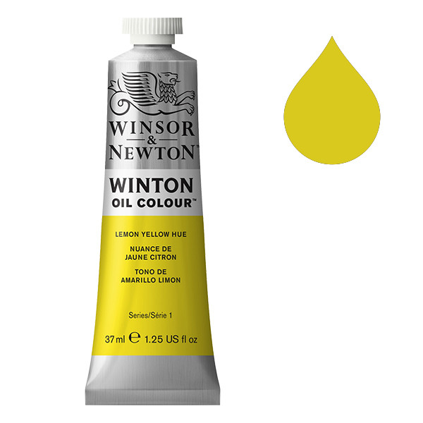 Winsor & Newton Winton peinture à l'huile (37 ml) - 346 nuance de jaune citron 1414346 410271 - 1