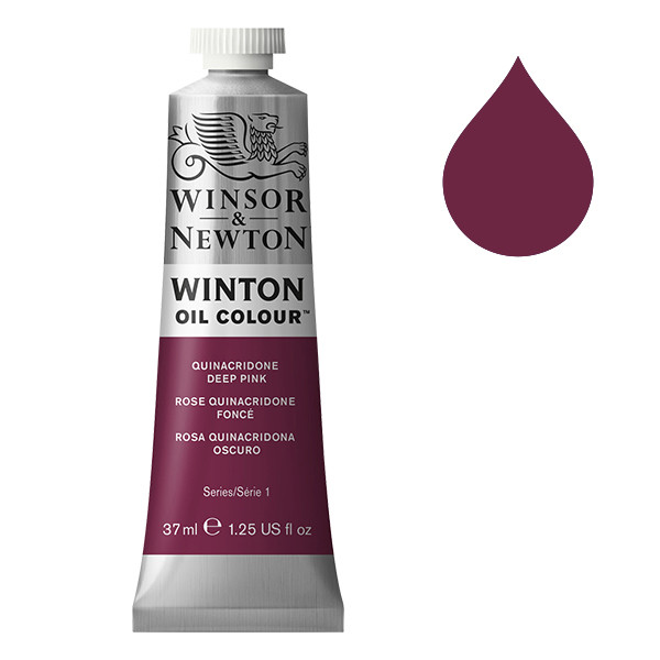 Winsor & Newton Winton peinture à l'huile (37ml) - 250 rose quinacridone foncé 1414250 410297 - 1
