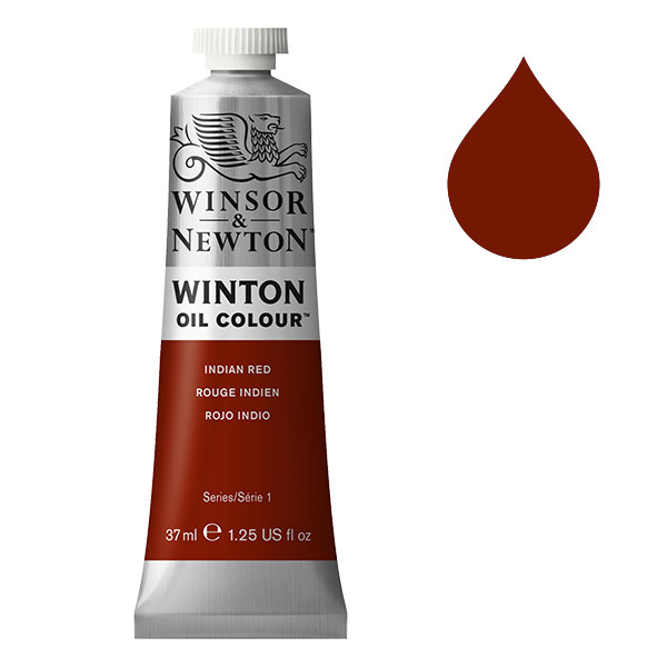 Winsor & Newton Winton peinture à l'huile (37ml) - 317 rouge indien 1414317 410268 - 1