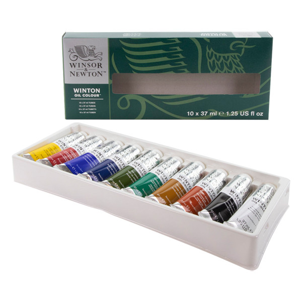 Winsor & Newton Winton tubes de peinture à l'huile 37 ml (10 pièces) 1490619 1490698 410360 - 1