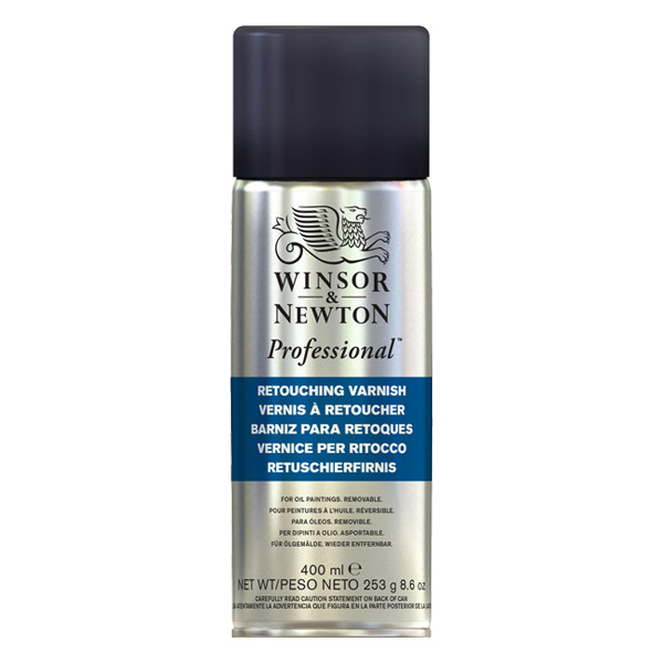 Winsor & Newton vernis à retoucher en aérosol pour peinture à l'huile (400 ml) 3041983 410401 - 1