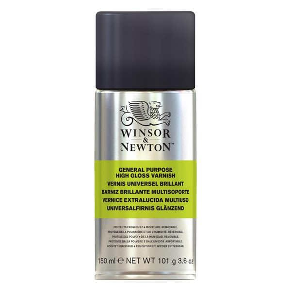 Winsor & Newton vernis brillant universel en aérosol pour peinture à l'huile (150 ml) 3034988 410431 - 1