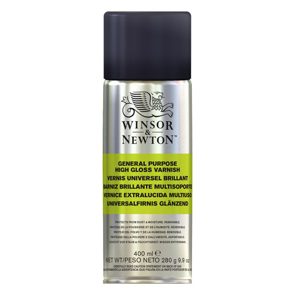 Winsor & Newton vernis brillant universel en aérosol pour peinture à l'huile (400 ml) 3041988 410432 - 1