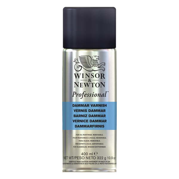 Winsor & Newton vernis dammar en aérosol pour peinture à l'huile (400 ml) 3041985 410363 - 1