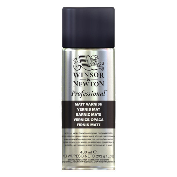 Winsor & Newton vernis mat en aérosol pour peinture à l'huile (400 ml) 3041981 410393 - 1