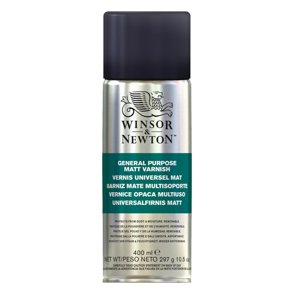 Winsor & Newton vernis mat universel en aérosol pour peinture à l'huile (400 ml) 3041989 410430 - 1