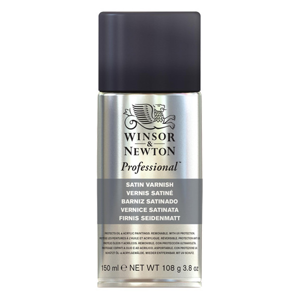 Winsor & Newton vernis satiné en aérosol pour peinture à l'huile (150 ml) 3034984 410414 - 1