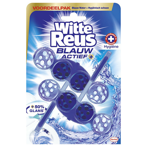 Witte Reus Bloc WC Bleu Actif Hygiène (2 × 50 g) SRE00337 - 1