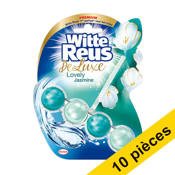 Offre : 10x Witte Reus bloc WC DeLuxe Jasmin Doux (50 grammes) SRE00197 - 1