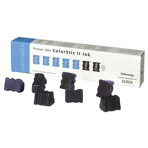 Xerox 016190301 colorstix x 5 cyan + 2 x noir (d'origine) 016190301 046607 - 1