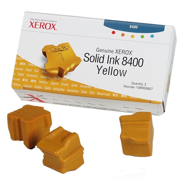 Xerox 108R00607 encre solide jaune 3 pièces (d'origine) 108R00607 046729 - 1