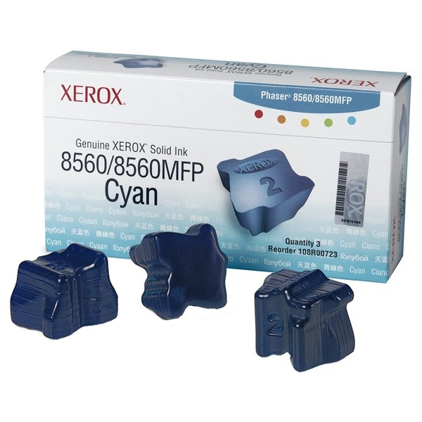 Xerox 108R00723 Xerox encre solide cyan 3 pièces (d'origine) 108R00723 047226 - 1