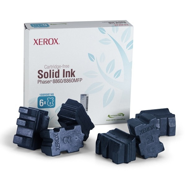 Xerox 108R00746 encre solide cyan 6 pièces (d'origine) 108R00746 047368 - 1