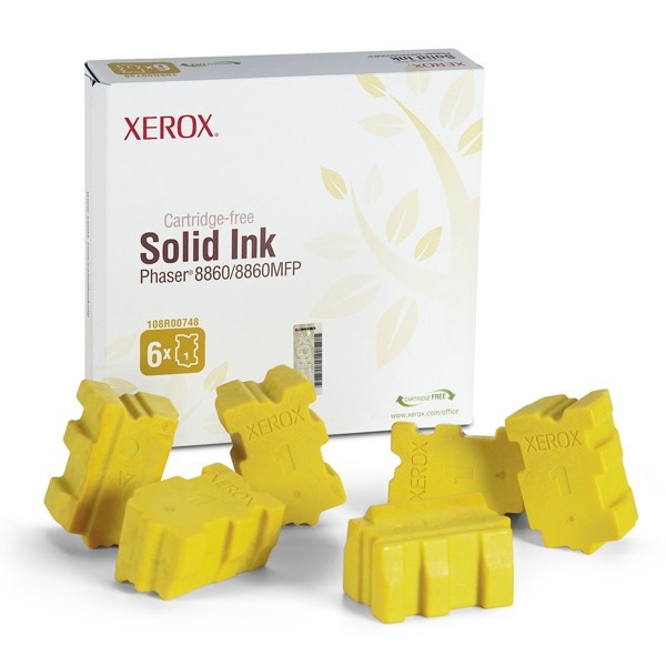 Xerox 108R00748 encre solide jaune 6 pièces (d'origine) 108R00748 047372 - 1