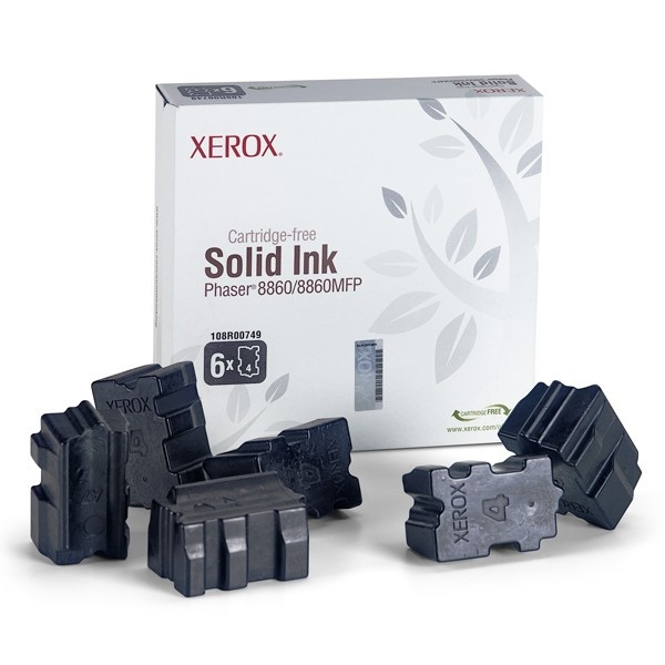 Xerox 108R00749 encre solide noire 6 pièces (d'origine) 108R00749 047374 - 1