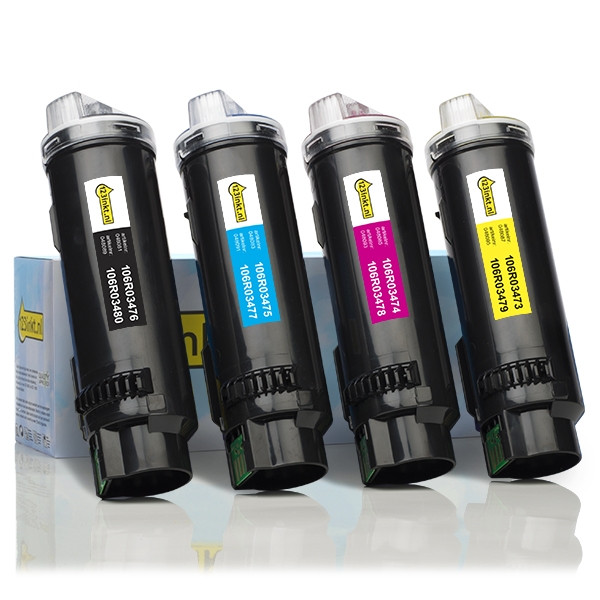 Xerox offre : 106R03476, 473, 474, 475 noir + 3 couleurs (marque 123encre)  130197 - 1