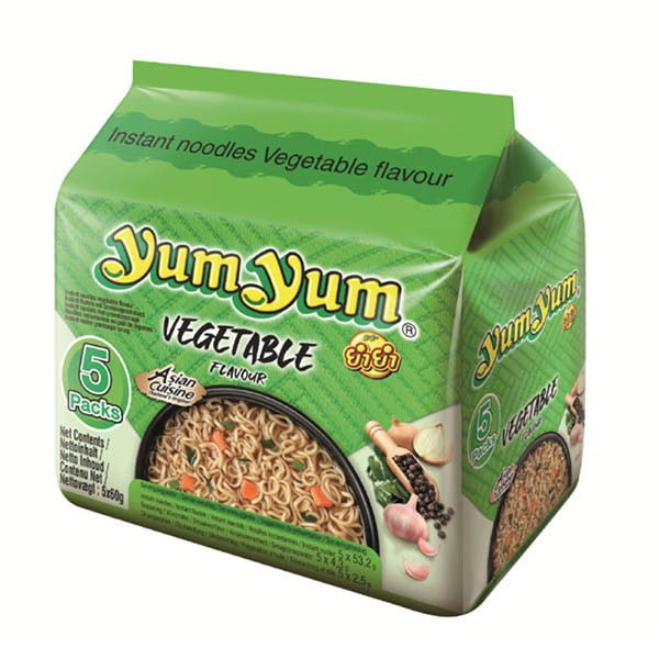 Yum Yum nouilles soupe légumes (paquet de 5) 422884 - 1