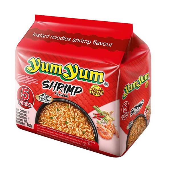 Yum Yum soupe de nouilles crevettes (paquet de 5) 423757 - 1