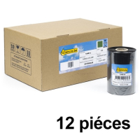 Zebra 2100 ruban de cire (02100BK11045) 110 mm x 450 m (12 rubans) marque 123encre 02100BK11045C 144614