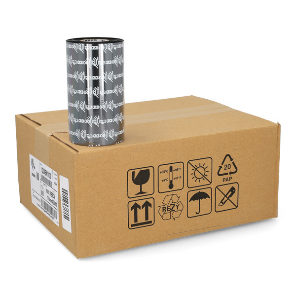 Zebra 2300 ruban de cire (02300BK11030) 110 mm x 300 m (12 rubans) 144570 - 1