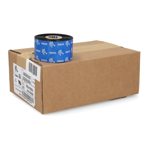 Zebra 4800 ruban de résine (04800BK04045) 40 mm x 450 m (12 rubans) 141150 - 1