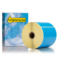 Zebra Marque 123encre remplace étiquettes Zebra Z-Select 2000D (800264-605) 102 x 152 mm (1 rouleau) - bleu  145168