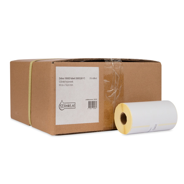 Marque 123encre remplace Zebra Z-Perform 1000D étiquettes (3005281-T) 101,6 x 152,4 mm (16 rouleaux) 140199 - 1