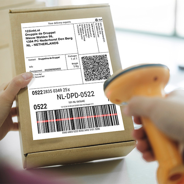 Marque 123encre remplace Zebra Z-Perform 1000T étiquettes DPD (800294-605) 102 x 152 mm (12 rouleaux) 653419 - 3