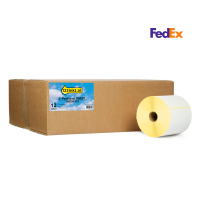 Marque 123encre remplace Zebra Z-Perform 1000T étiquettes FedEx (800294-605) 102 x 152 mm (12 rouleaux) 653299