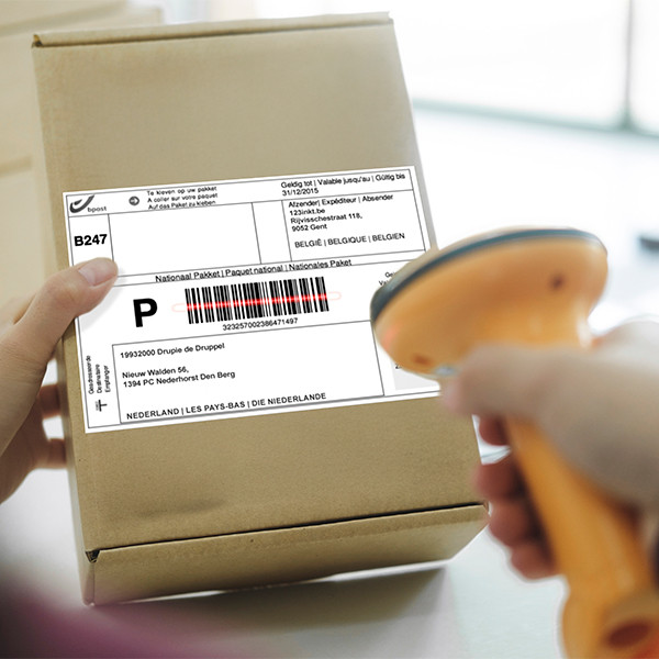 Marque 123encre remplace Zebra Z-Select 2000D étiquettes Bpost (800740-605) 102 x 152 mm (4 rouleaux) 653360 - 2