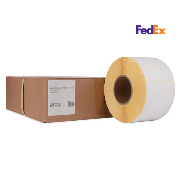 Marque 123encre remplace Zebra Z-Select 2000D étiquettes FedEx (800740-605) 102 x 152 mm (4 rouleaux) 653300 - 1