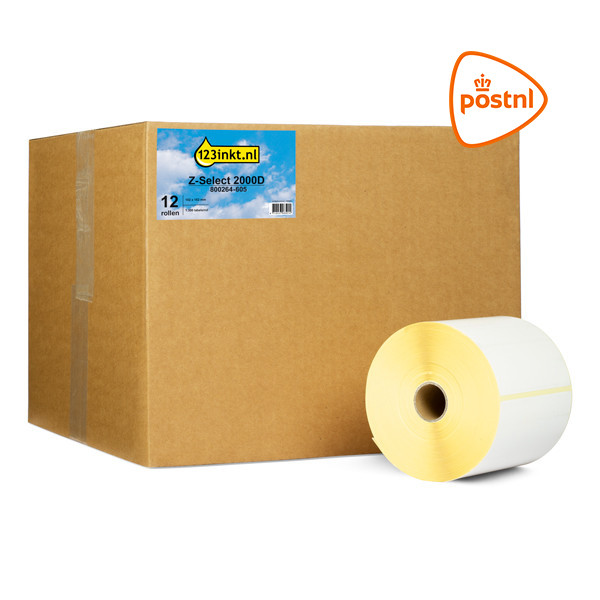 Marque 123encre remplace Zebra Z-Select 2000D étiquettes PostNL (800264-605) 102 x 152 mm (12 rouleaux) 653118 - 1