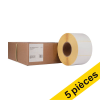 Offre : 5x marque 123encre remplace Zebra Z-Perform 1000D (3007253-T) étiquettes 102 x 76 mm (4 rouleaux) 650878