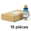 Offre : 15x Zebra 2300 (02300GS06407) ruban de cire 64 mm x 74 m (marque 123encre)