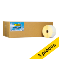 Offre : 3x Marque 123encre remplace Zebra Z-Select 2000D étiquettes (800262-205) 57 x 51 mm (12 rouleaux) 650721